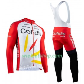 Fietskleding (Fietsshirt Lange Mouw + Lange Koersbroek) 2020 Cofidis Pro Team N001